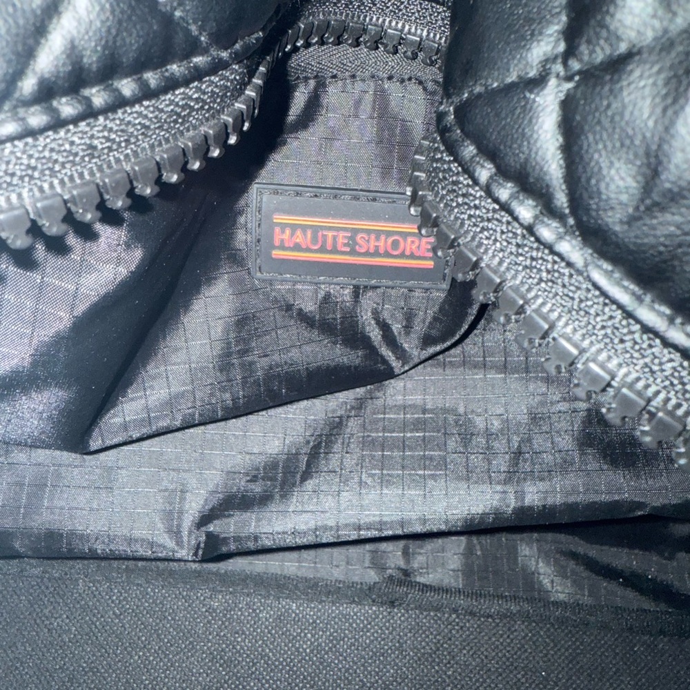HAUTE SHORE Black Jaime Quilted Tote with Silver Studs - Picture 6 of 8